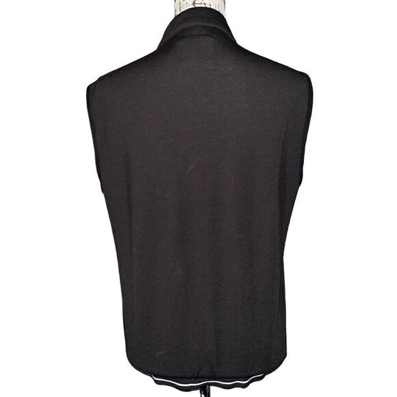 Denim & Flower Ricky Singh black zip up quilted vest NWT medium - Picture 4 of 10